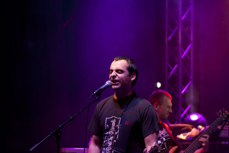 VELIKO TARNOVO, BULGARIA - JUNE 2: Metallica tribute band performs a show at Motorock festival...