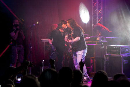 VELIKO TARNOVO, BULGARIA - JUNE 2: Joe Lynn Turner band performs a show at Motorock festival Veliko...