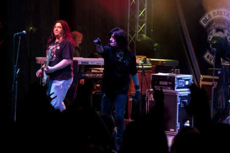 VELIKO TARNOVO, BULGARIA - JUNE 2: Joe Lynn Turner band performs a show at Motorock festival Veliko Tarnovo 2012, on June 2, 2012 in Veliko Tarnovo, Bulgaria.のeditorial素材