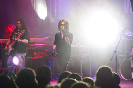 VELIKO TARNOVO, BULGARIA - JUNE 2: Joe Lynn Turner band performs a show at Motorock festival Veliko Tarnovo 2012, on June 2, 2012 in Veliko Tarnovo, Bulgaria.のeditorial素材