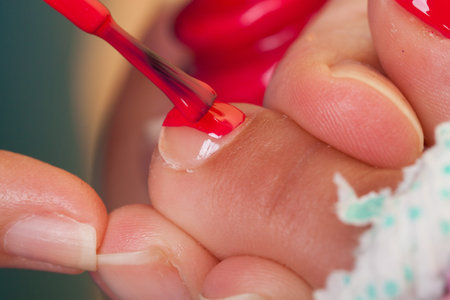 Professional pedicure beauty procedure. Beauty salon.