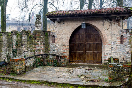 Building in an ancient hamletのeditorial素材