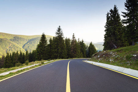 Mountain road / Transalpina highway, the highest road in Romania