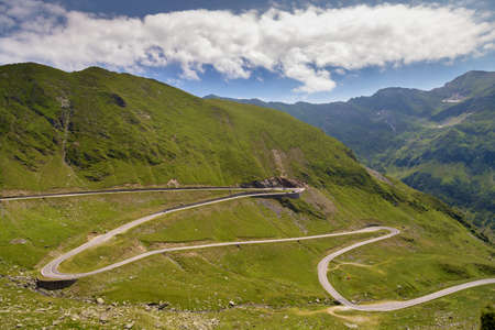Transfagarasan mountain roadの写真素材