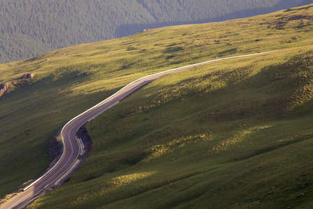 Empty Country Roadの写真素材