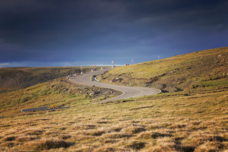 Summer landscape in the Carpathian Mountains, on Transalpina mountain road, Romania
