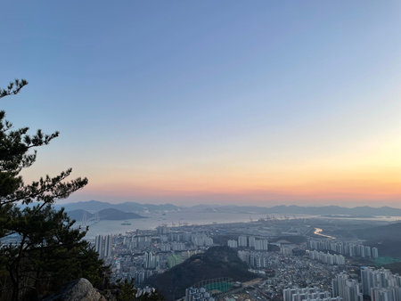 Sunset view of