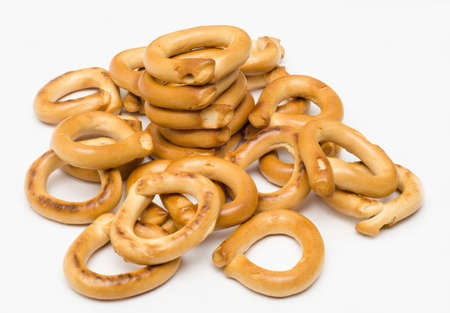 Stack of pretzelsの写真素材