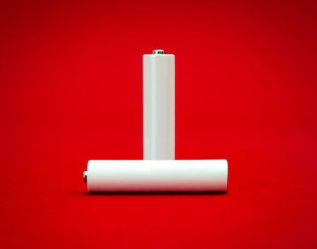 Important power source suggested by two white recheargeable batteries with room for text on them