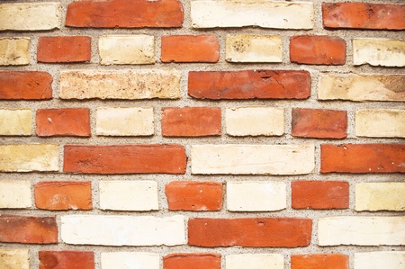 Mixed brick wall backgroundの写真素材