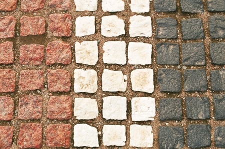 Cobblestone colorful textureの写真素材