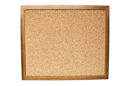 Cork board isolated on whiteの写真素材