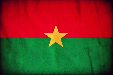 Burkina Faso grunge flagの写真素材