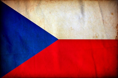 Checz Republic grunge flagの写真素材