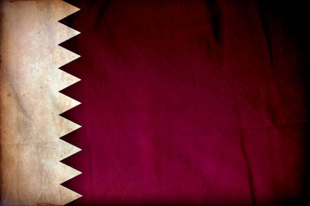 Quatar grunge flagの写真素材