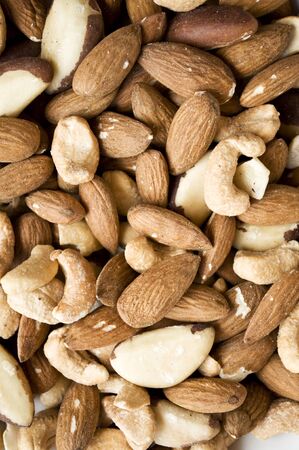 Mixed nuts - healthy foodの写真素材