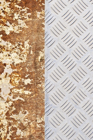 Rusted and diamond metal backgroundの写真素材