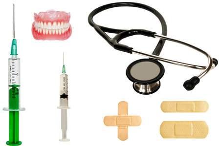 Set of medicine tools - medical concept