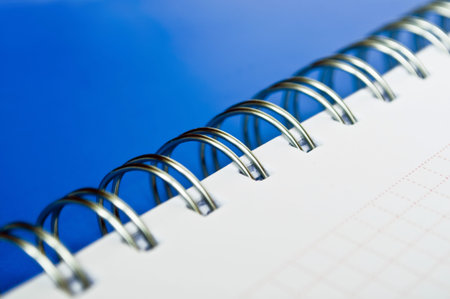 Notebook detail macro shot