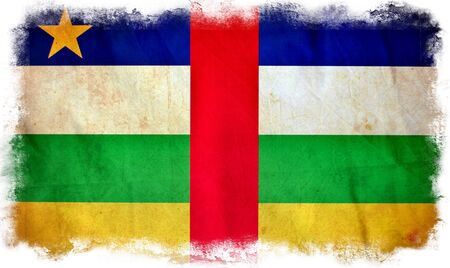 Central African Republic grunge flagの写真素材