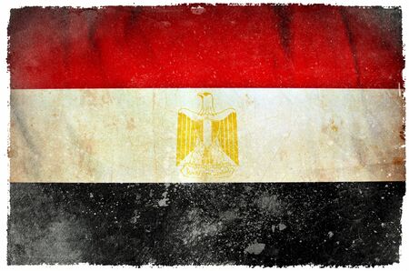Egypt grunge flagの写真素材