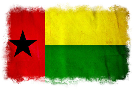 Guinea Bissau grunge flagの写真素材