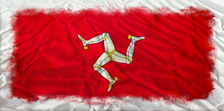 Isle of Man grunge flagの写真素材