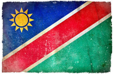 Namibia grunge flagの写真素材
