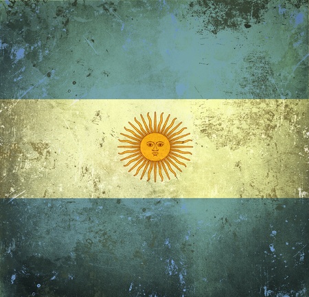 Grunge flag of Argentinaの写真素材