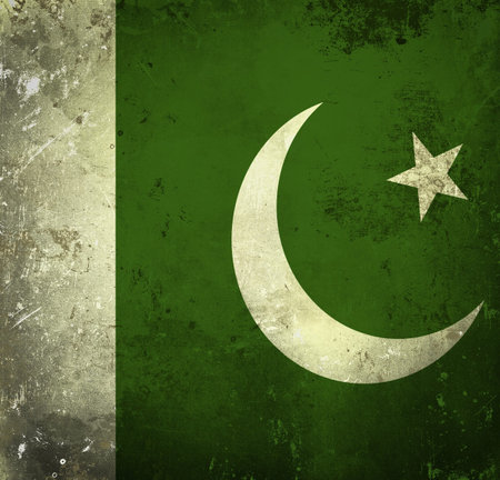 Grunge flag of Pakistanの写真素材