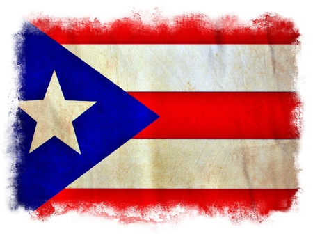 Puerto Rico grunge flagの写真素材