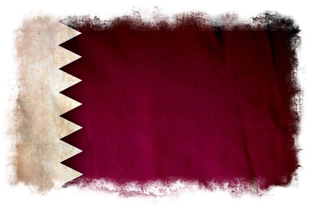 Quatar grunge flagの写真素材