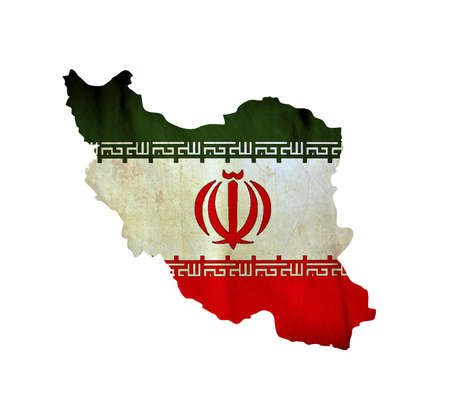 Map of Iran isolatedの写真素材