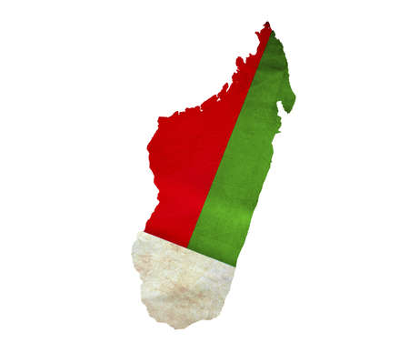 Map of Madagascar isolatedの写真素材