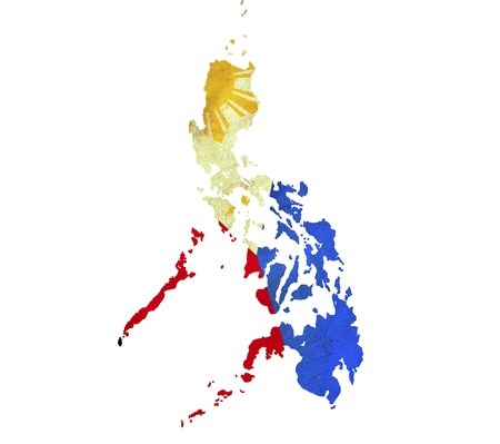 Map of Philippines isolatedの写真素材