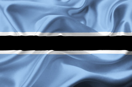 Botswana waving flagの写真素材