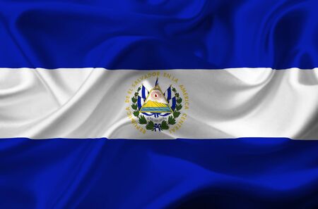 El Salvador waving flagの写真素材