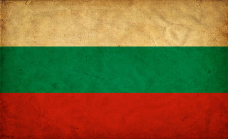 Bulgaria grunge flagの写真素材
