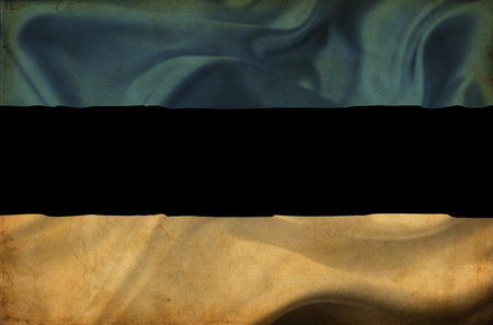 Estonia waving flagの写真素材