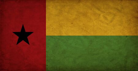 Guinea-Bissau grunge flagの写真素材