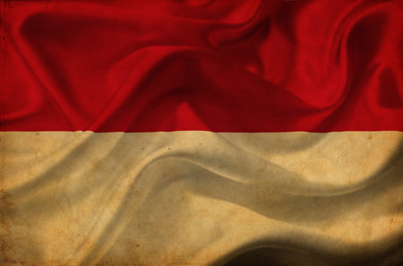 Indonesia waving flagの写真素材