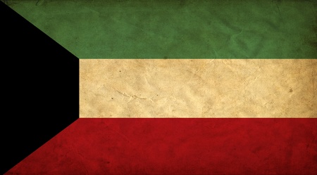 Kuwait grunge flagの写真素材
