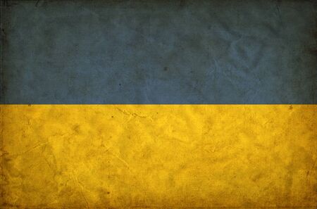 Ukraine grunge flagの写真素材