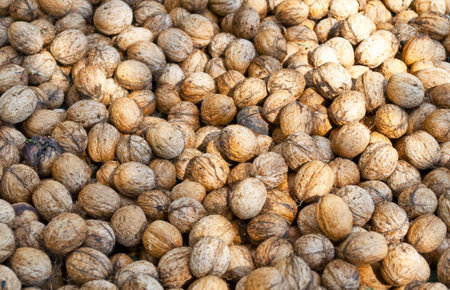Walnuts background
