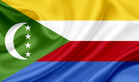 Comoros waving flagの写真素材
