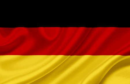 Germany waving flagの写真素材