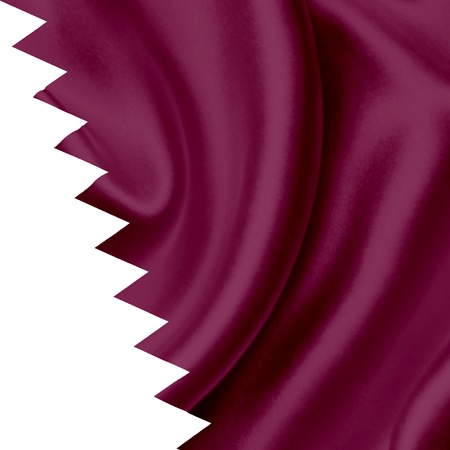 Qatar waving flagの写真素材