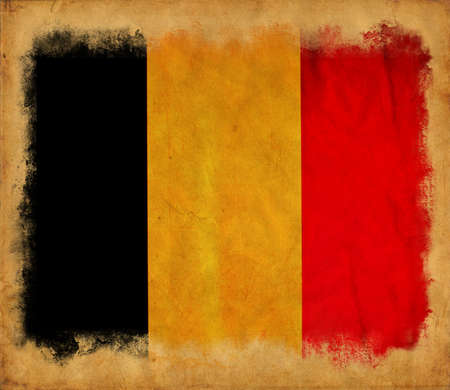 Belgium grunge flagの写真素材