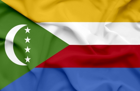Comoros waving flagの写真素材