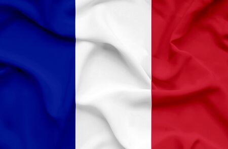France waving flagの写真素材